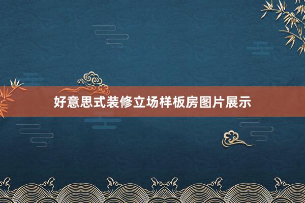 好意思式装修立场样板房图片展示